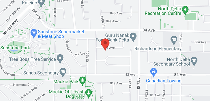 map of 11034 83 AVENUE